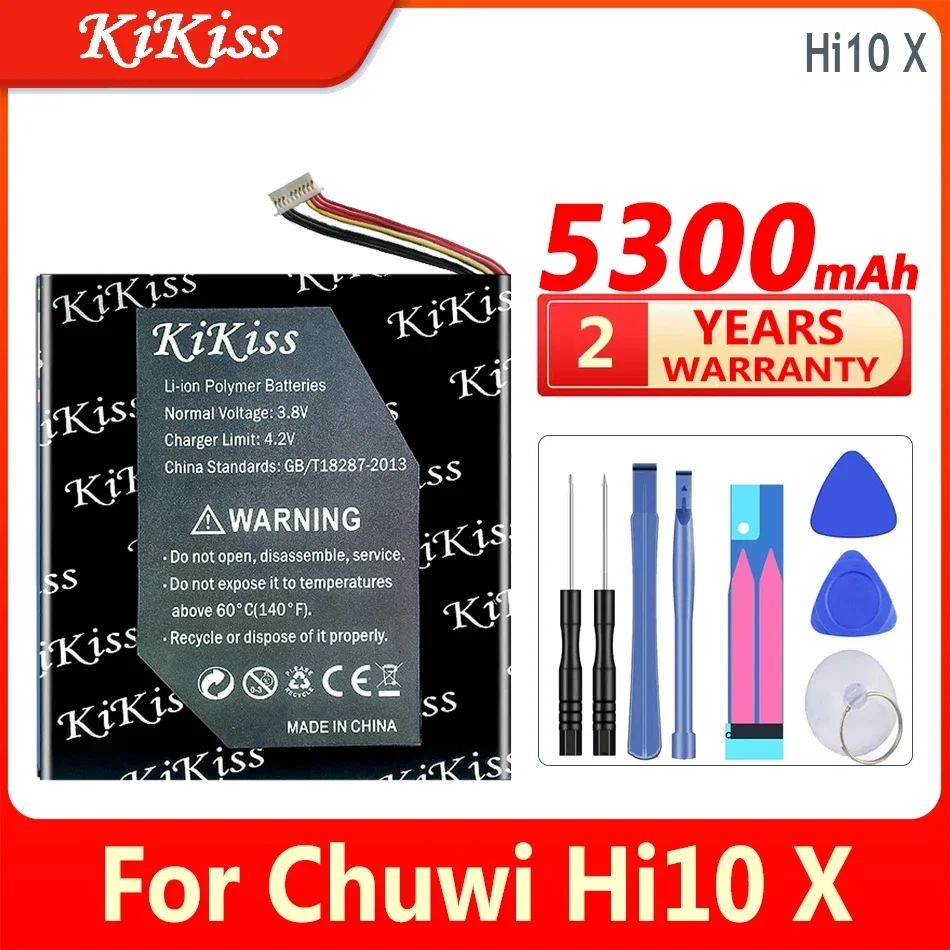 

5300mAh KiKiss New Battery For Chuwi Hi10 X Tablet PC Accumulator 7-Wire Plug Tool Batteries