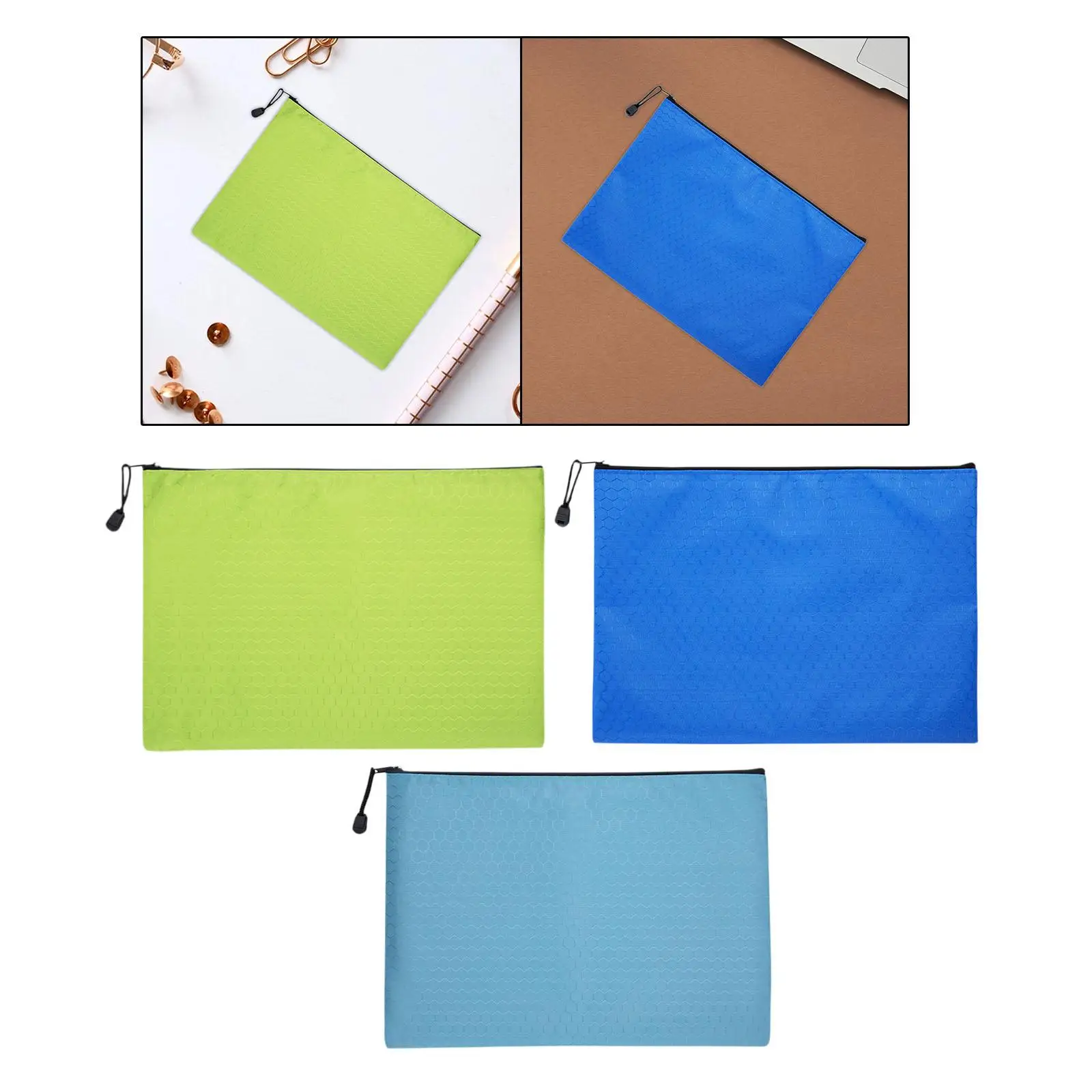 Folder Organizer Pouch A4 Zipper File Bag for Travel Organizing Storage