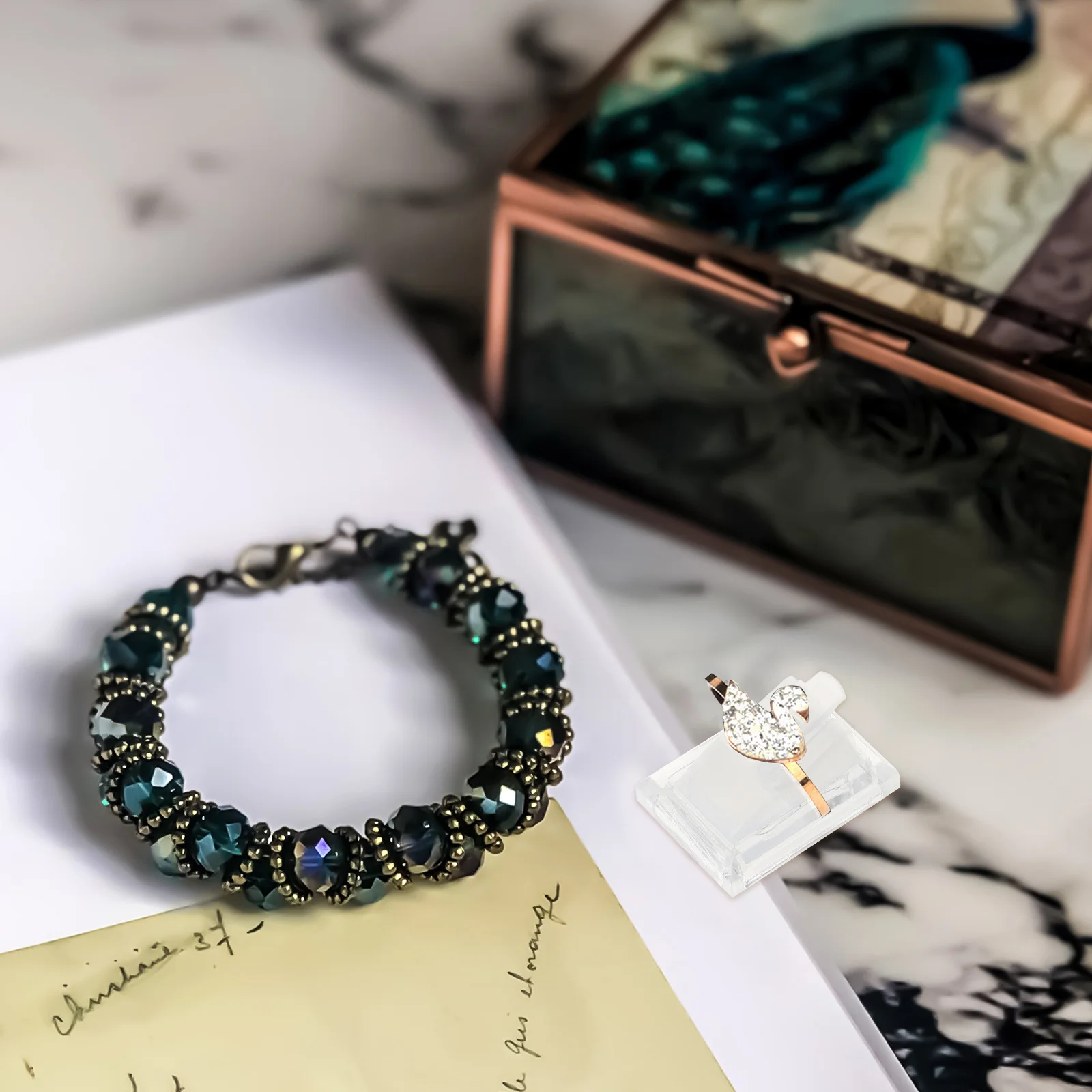 

10 шт., акриловая подставка для колец, прозрачный органайзер для ювелирных изделий, прочный держатель для колец, домашняя витрина, подставка для колец