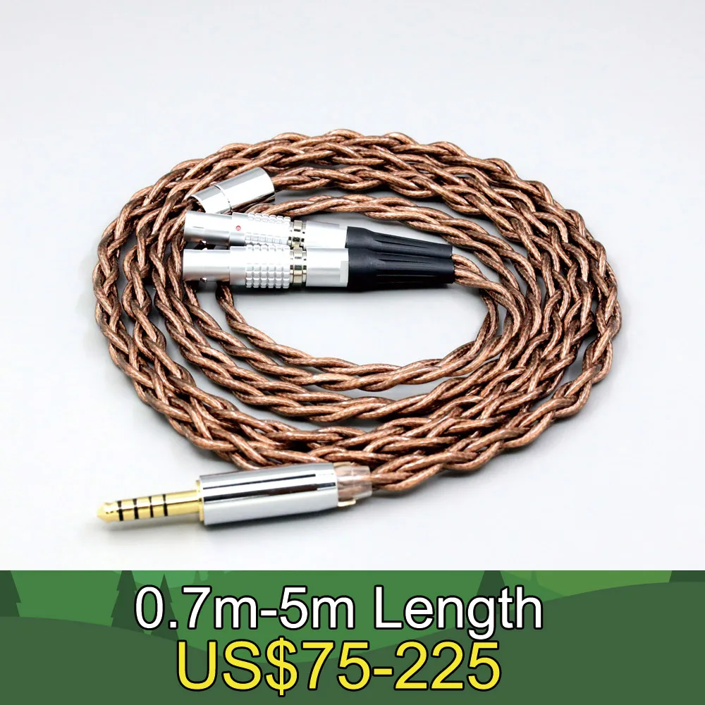 

99% 24k Gold 7n Pure Silver Graphene Shield Earphone Cable For Focal Utopia Fidelity Circumaural Headphone LN008542