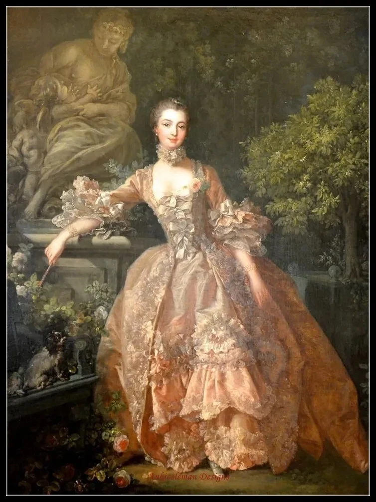 

Madame de Pompadour - Рукоделие для вышивания DIY DMC Высокое качество - Наборы для вышивки счетным крестом 14 карат Картина маслом
