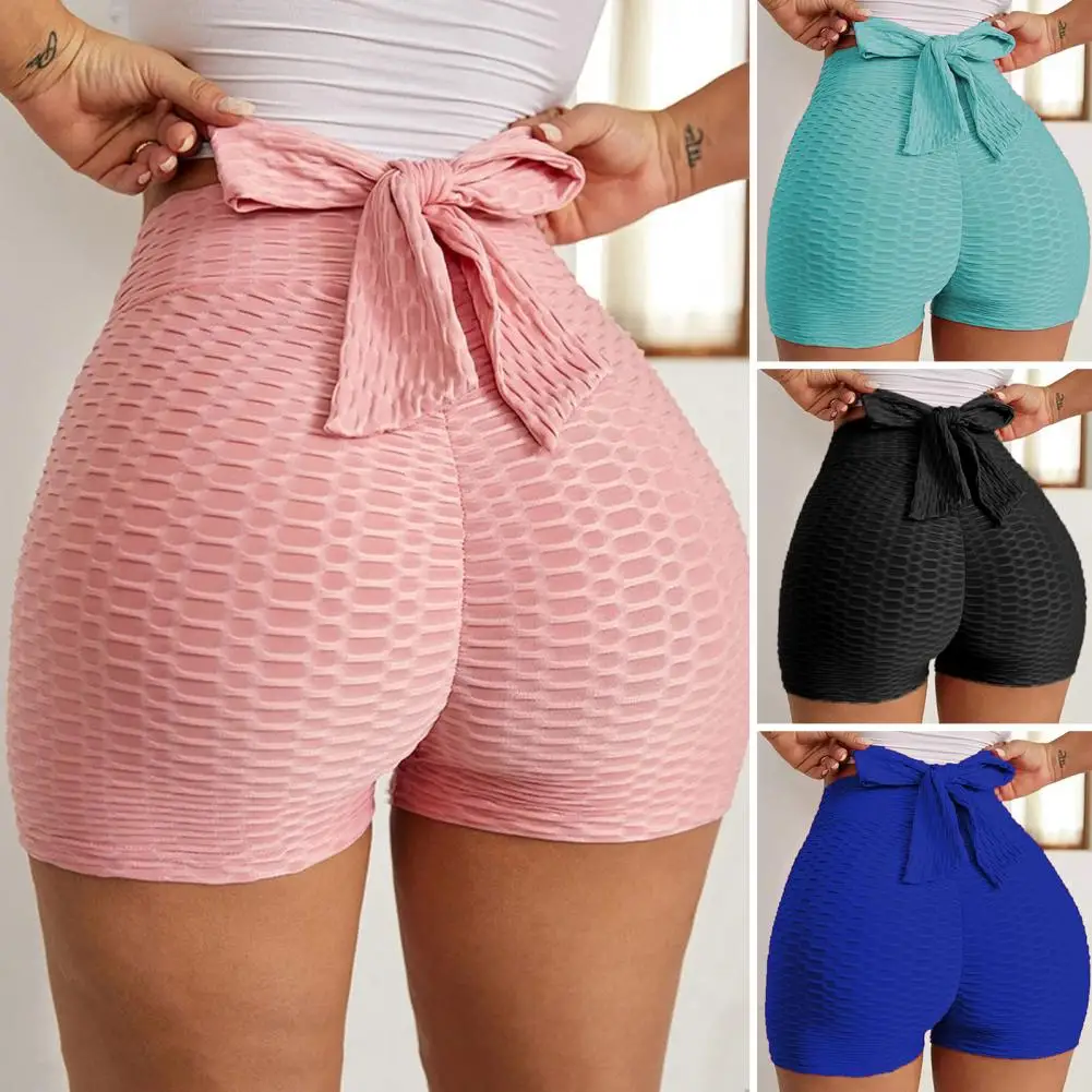 Women Sport Shorts Yoga Clothing Gym High Waist Push Up For Ladies Leggings Fitness Seamless Hip Lift Tight Sportswear Cycling