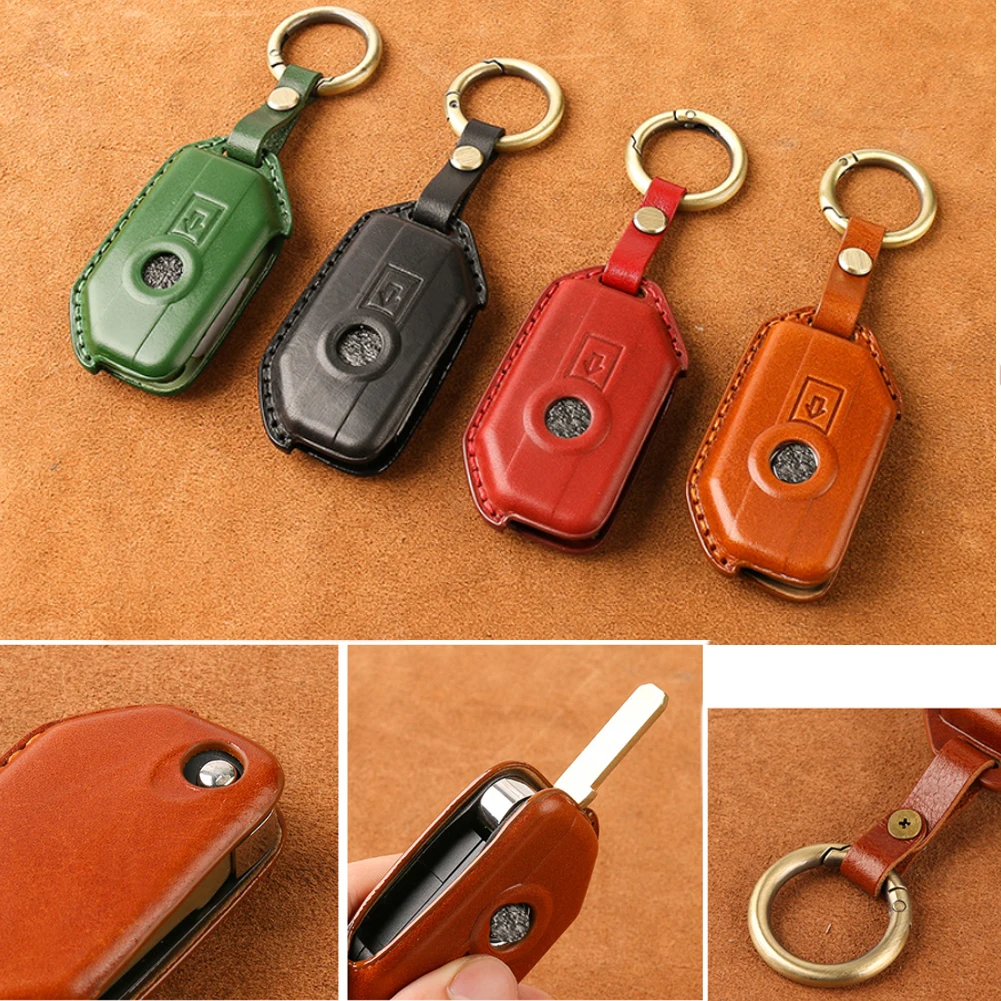 

For BMW motorcycle R1250GS F750GS F850GS F900R K1600G LC ADV 400gt Gs1250 GSA 1250 Key Ring leather Key Case Fob Cover Keychain