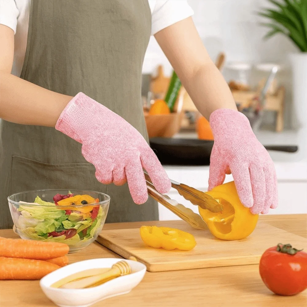 5 Level Anti-cut Gloves Wear-Resistant HPPE Cut Resistant Gloves Professional Stab Resistant Safety Work Gloves Food Processing