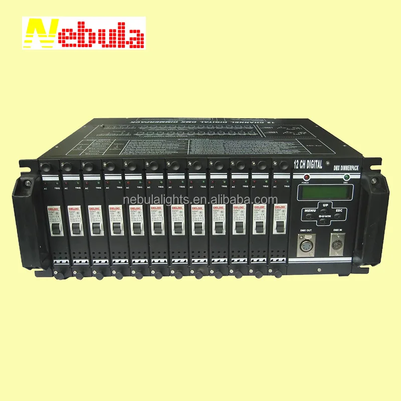 NEBULA 12 Channel Digital DMX Digital Switch Box Dimmer Pack for Stage Lights