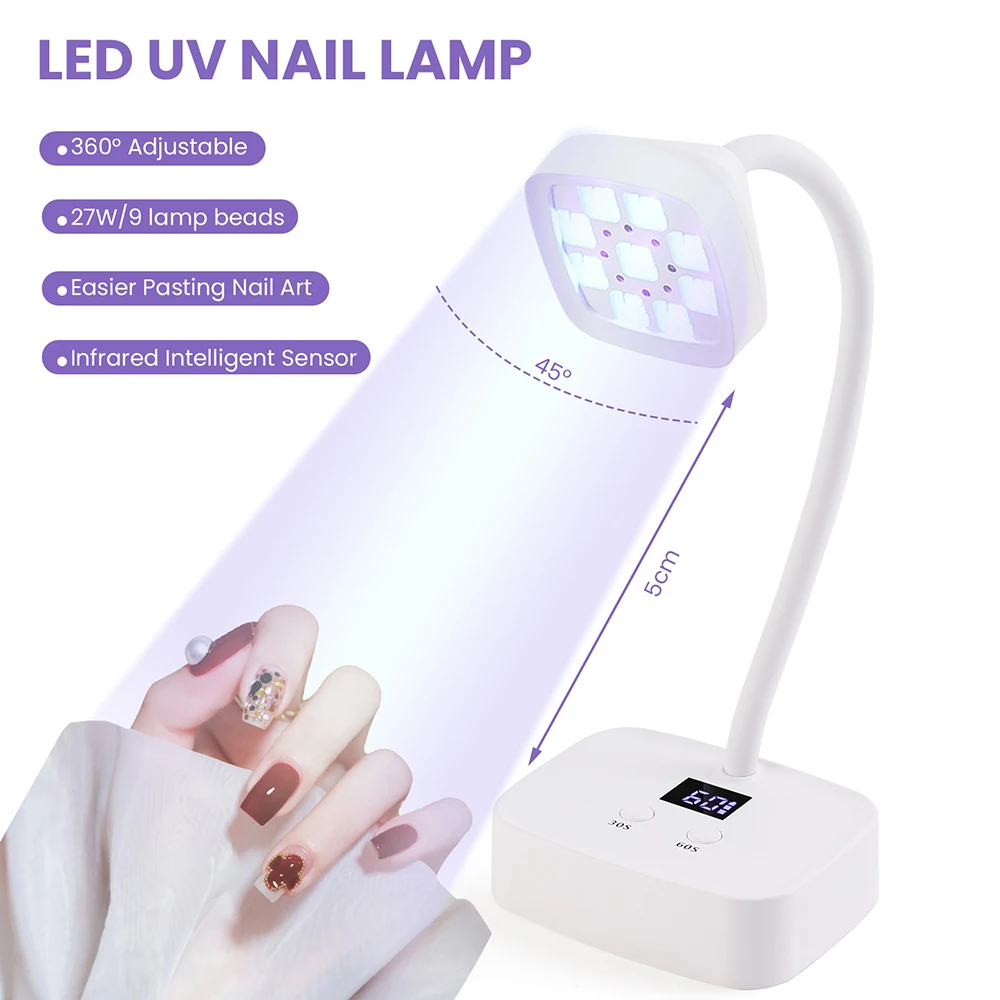 UV LED Nail Dryer Nail Lamp for Curing Gels Polish With Smart Sensor Manicure Nail Art Salon Equipment