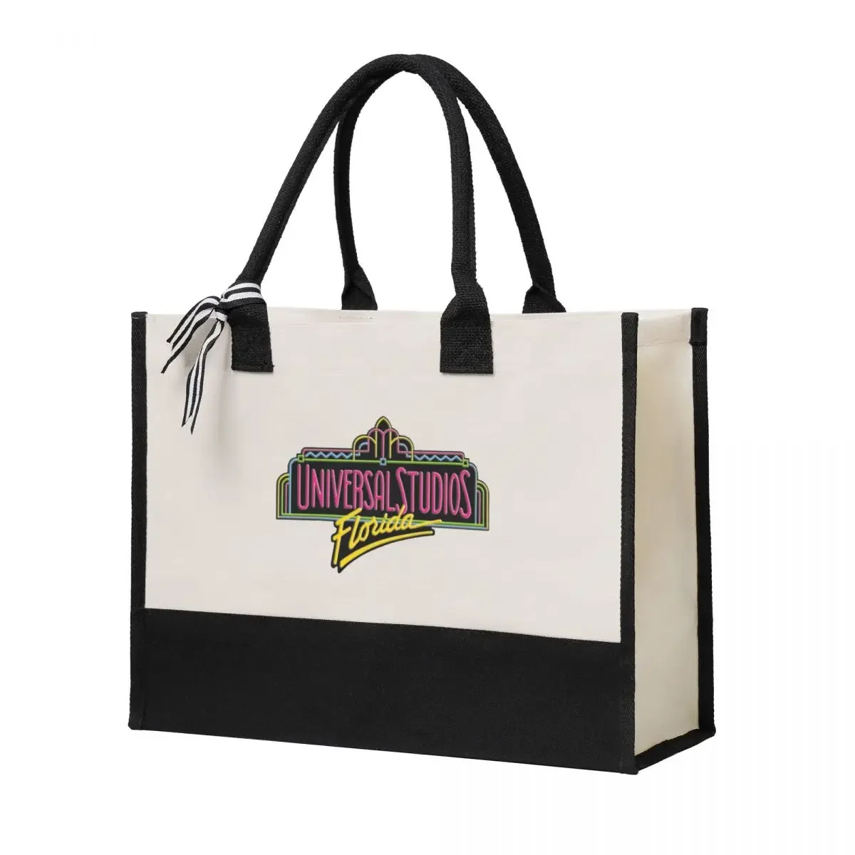 Customizável Grande Capacidade Shopping Bag, Vintage Canvas Gift, Universal Studios, Ivy Streetwear, Quality Gifts