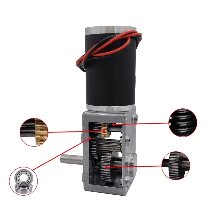5882-50ZY Slow Speed Reversible Adjust Speed Max 300KG.CM high Torque Worm Gear Motor