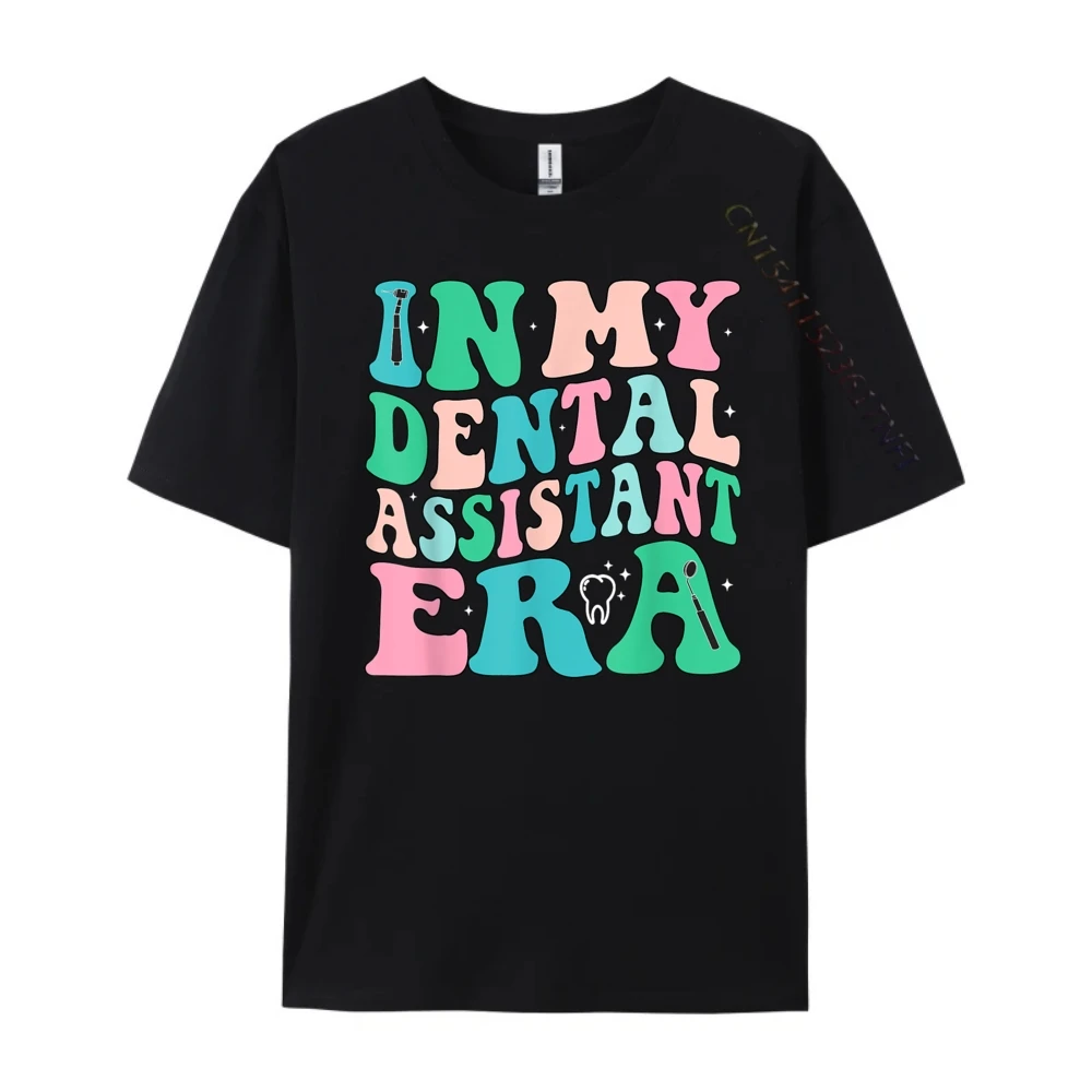 

In My Dental Assistant Era Teeth Dentist Hygienist Graphic Tee Oversized T Shirt Men's Clothing Printed Short Sleeve