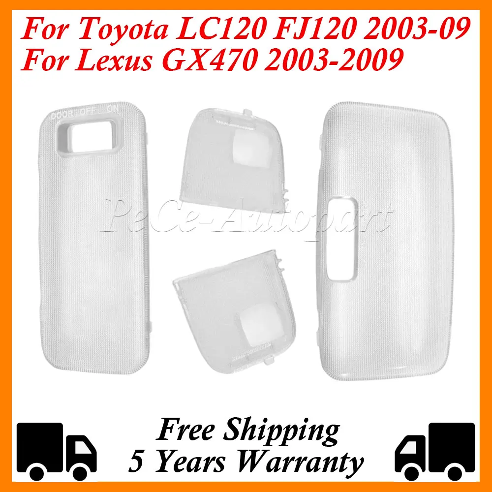 

Reading light housing cover Interior Lamp cap For LEXUS GX470 LAND CRUISER PRADO 2002-09 81241-33030 69251-60010