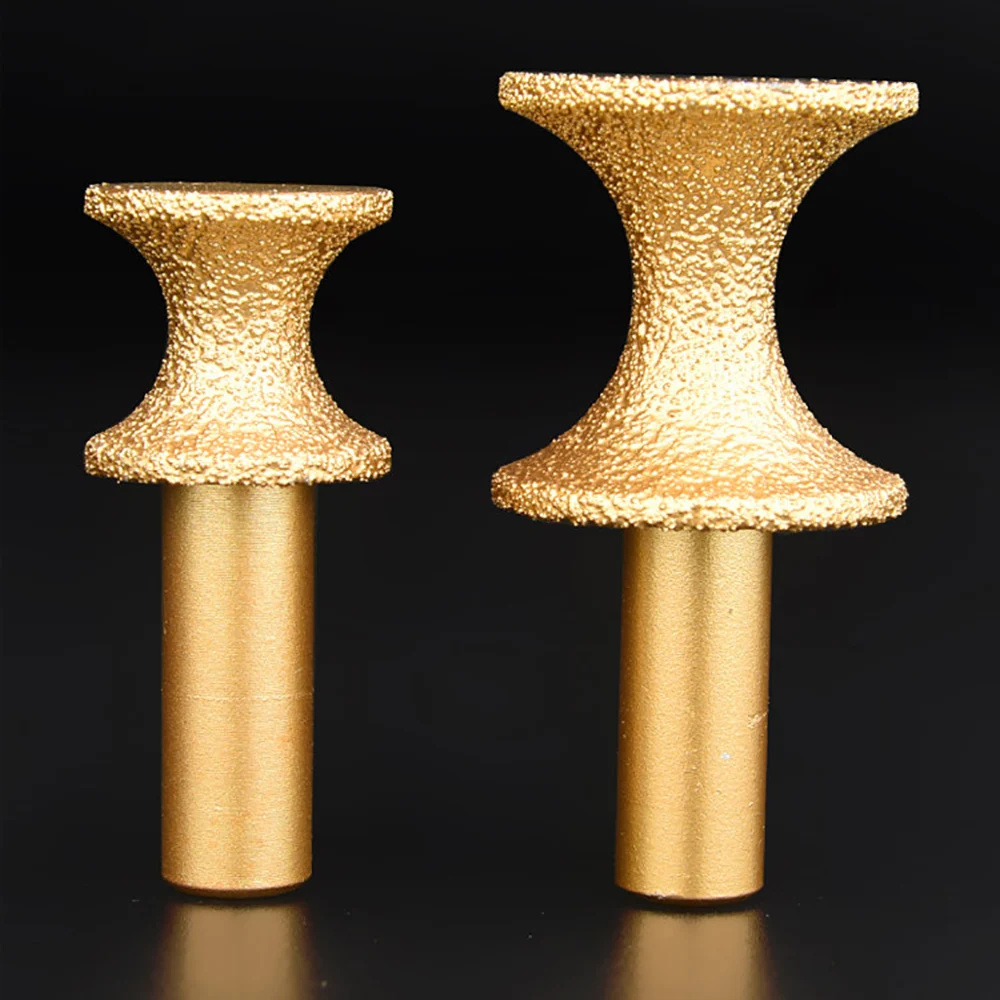 1pcs 1/2" Shank Vacuum Brazed Diamond Router Bits For Granite Marble Router Cutter Profiling Cutting Stone Edge Engraving Tools