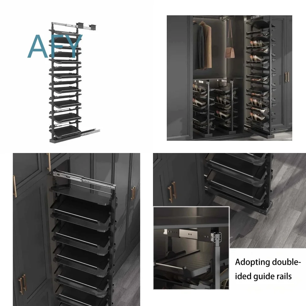 Shoe Rack for Household Wardrobe Storage Cabinet Hardware Organizer Adjustable Stackable Shoe Shelf for Small Space Entryway