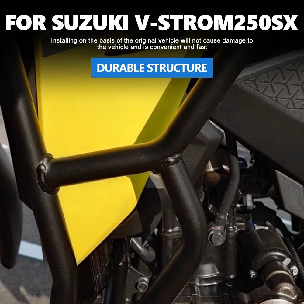 Heavy Duty V-STROM 250SX Crash Bar Engine Guard Bumper Falling Protection Motorcycle Frame Guard Modified Moto Bumper Guard