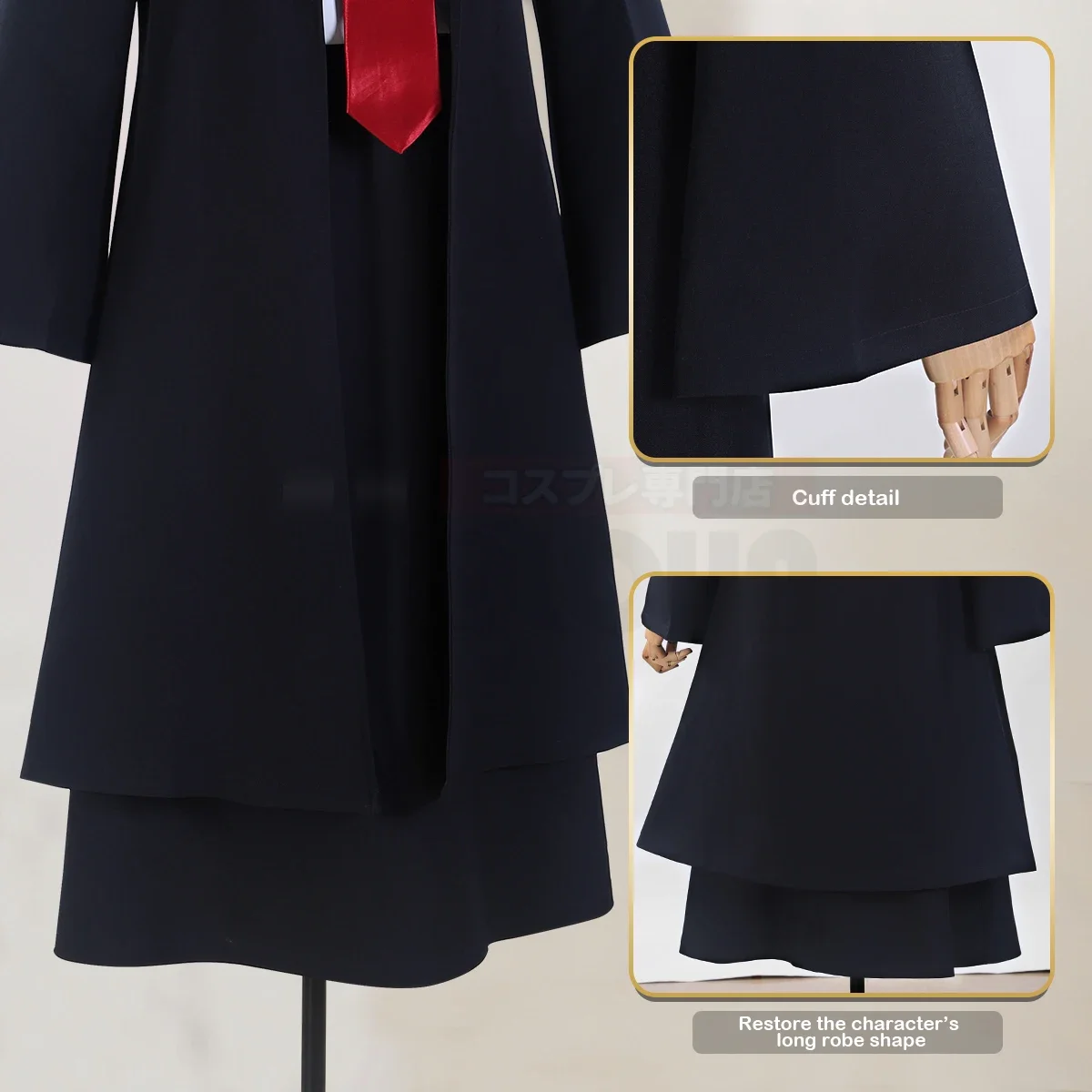 أزياء تنكري ماشلي أنيمي ليمون ايرفين التأثيرية شعر مستعار عباءة كيب قميص تنورة ربطة عنق اتصال الهالوين كوس