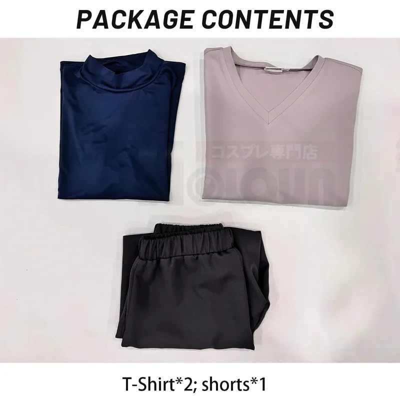 CyHunter Anime Killua Zoldyck Cosplay Costume T-shirt Shorts Cos Convention Daily Wear Christmas New Year Gift