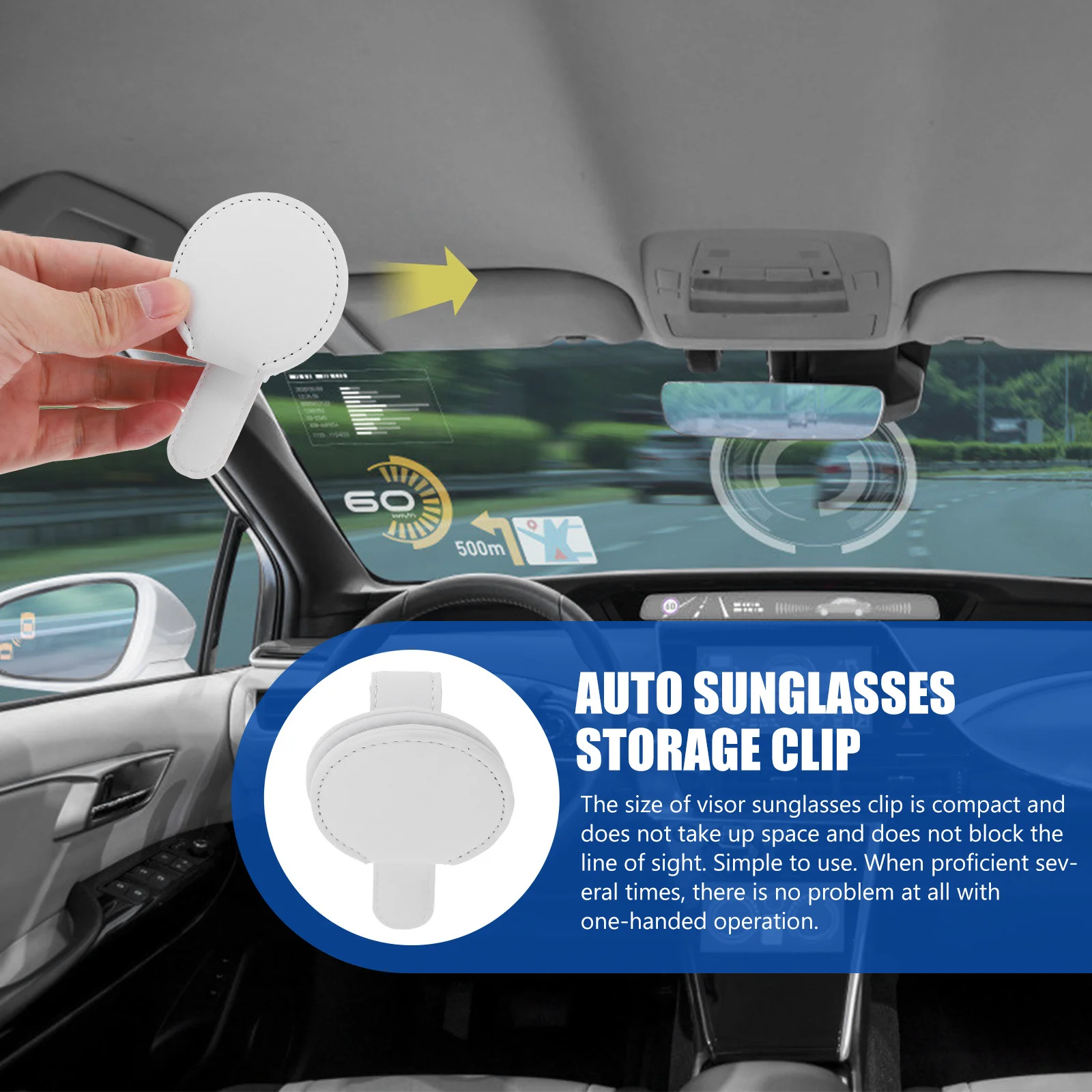 

Sun Visor for Car Glasses Clips Auto Vehicle Sunglasses Storage Eyeglasses Clamp