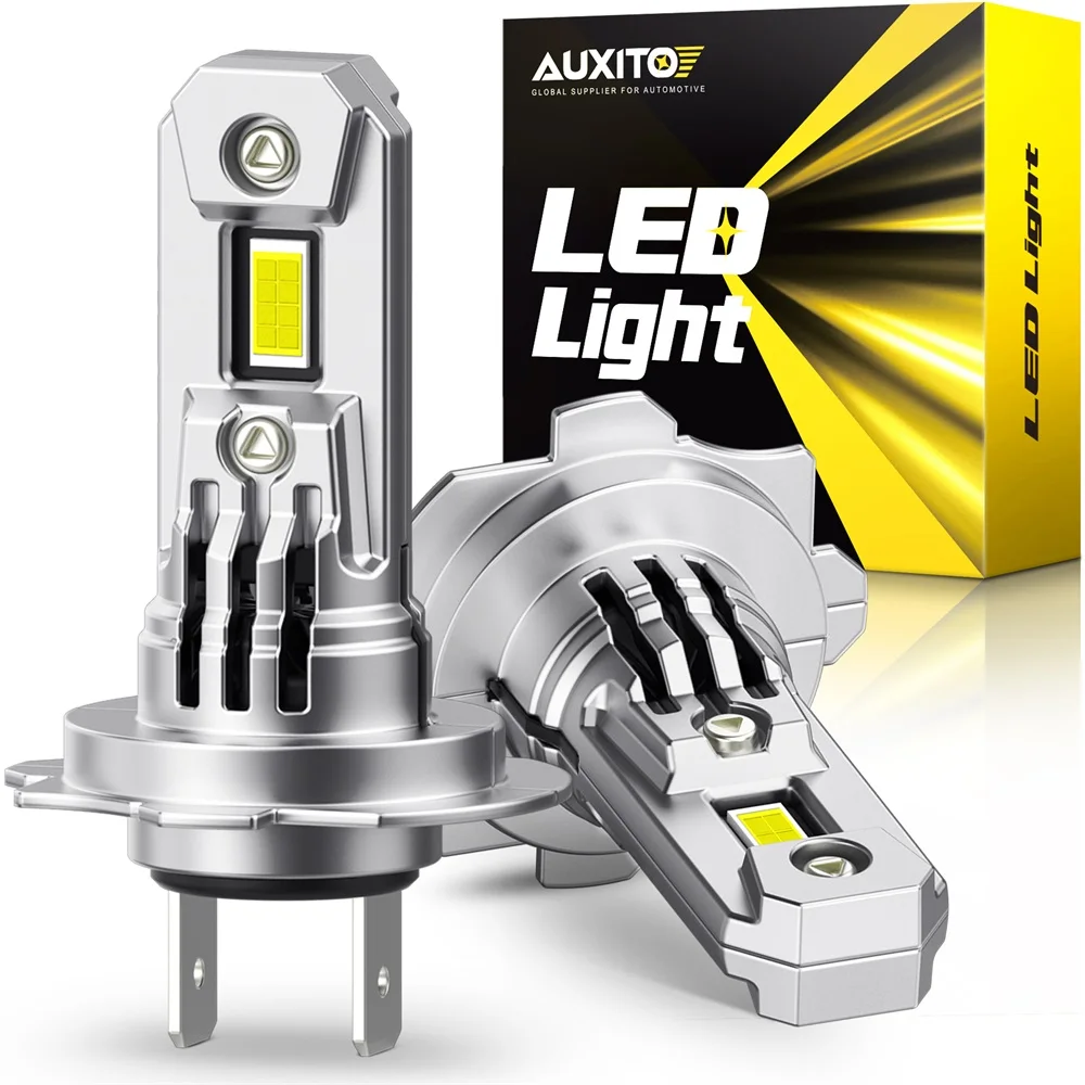 AUXITO 2Pcs Trubo H7 LED Canbus Headlight Bulb 20000LM 100W 12V For Toyota Yaris T25 Avensis Honda Jazz Civic Mazda 2 3 5 6 CX7