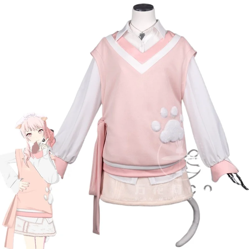 

Game PJSK Akiyama Mizuki Cosplay Costume for Halloween Christmas Role Playing Party Comic Exhibition Size S-XL New Sexy skirt