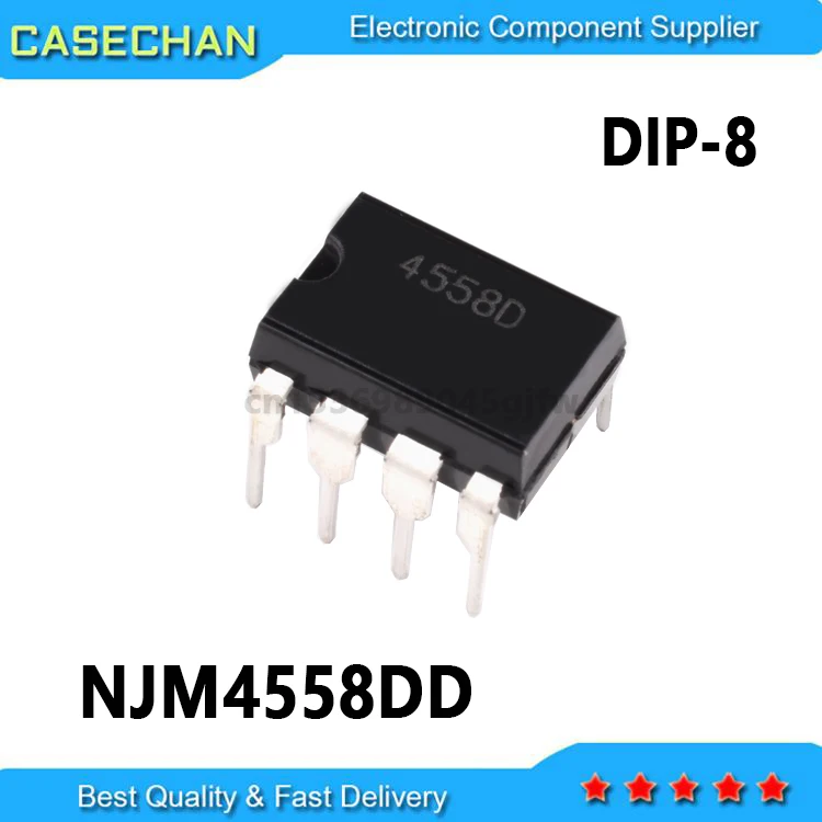 50PCS NJM4558DD NJM4558 4558DD  DIP-8