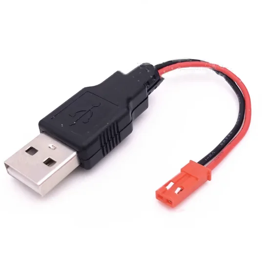 USB to JST-2P Red Shell Male And Female Terminal Cable Connection Cable 15CM