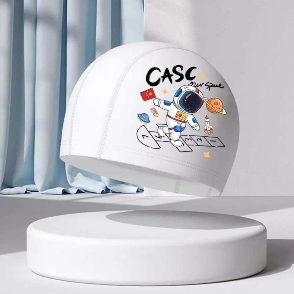 

Детская плавательная шапочка с рисунком кролика, дельфина и космонавта, для тренировок по плаванию