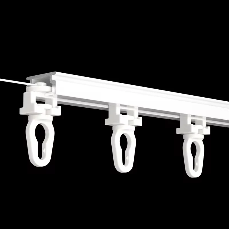 Ripple Fold Curtain Runner for S Wave Rails White Plastic S Fold Curtain Track Runners S Fold Curtain Accessories