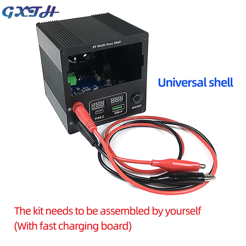 DC CNC DC Regulated Power Supply Housing Kit With Full Protocol Fast Charging PD Aluminum Alloy CNC Custom Housing DIY