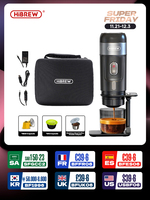 HiBREW Portable Coffee Machine for Car & Home,DC12V Expresso Coffee Maker Fit Nexpresso Dolce Pod Capsule Coffee Powder H4A