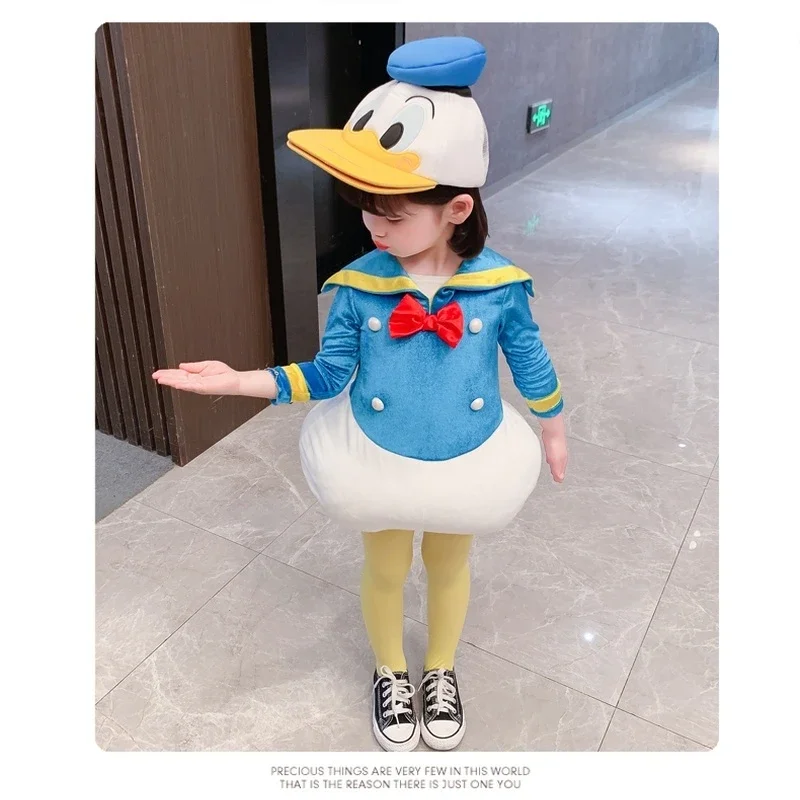 Disney Donald Duck Cosplay Costume Shows, Cute Cartoon Costumes, Cute Duckbill Hats, Children\'S Birthday Gifts