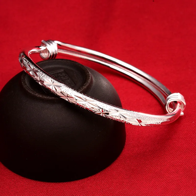 

Imitation Car Flower Starry Sky Bracelet for Women Round Plated Push-Pull Bracelet for Women Factory Direct Sale One piece drops