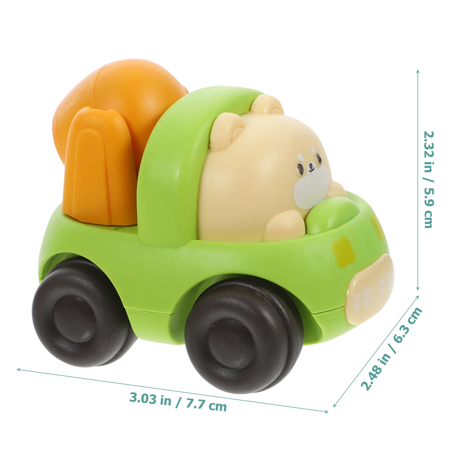 Children's Coaster Car Vehicle Toys Engineering Inertia Cartoon Educational Plaything Plastic Adorable