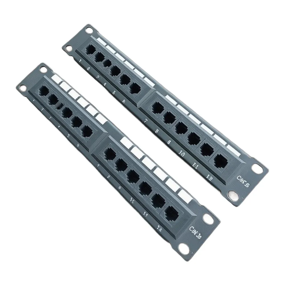 12 Port CAT5A CAT6 Wall Mounted Patch Panel for Termination of UTP Cables in Standard For Network Distribution Areas