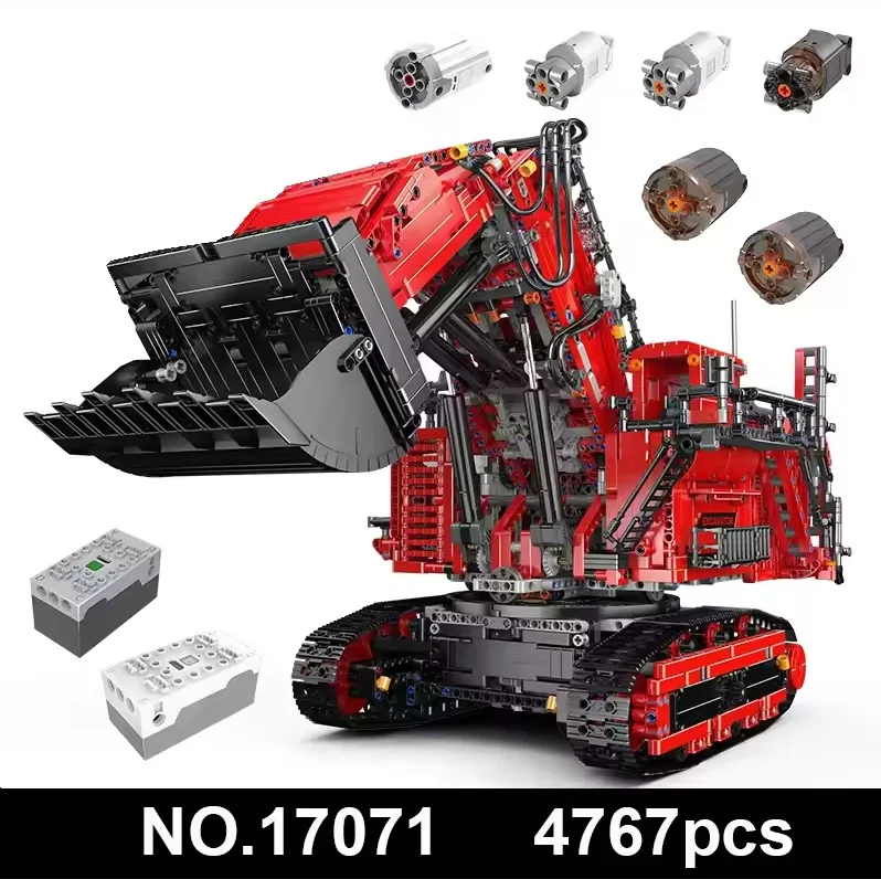 

Техническое приложение Mould King, радиоуправляемый майнинговый экскаватор R9800, строительный блок 17070 17071, сверхмощный экскаватор, грузовик, автомобиль, игрушка в подарок для детей и взрослых