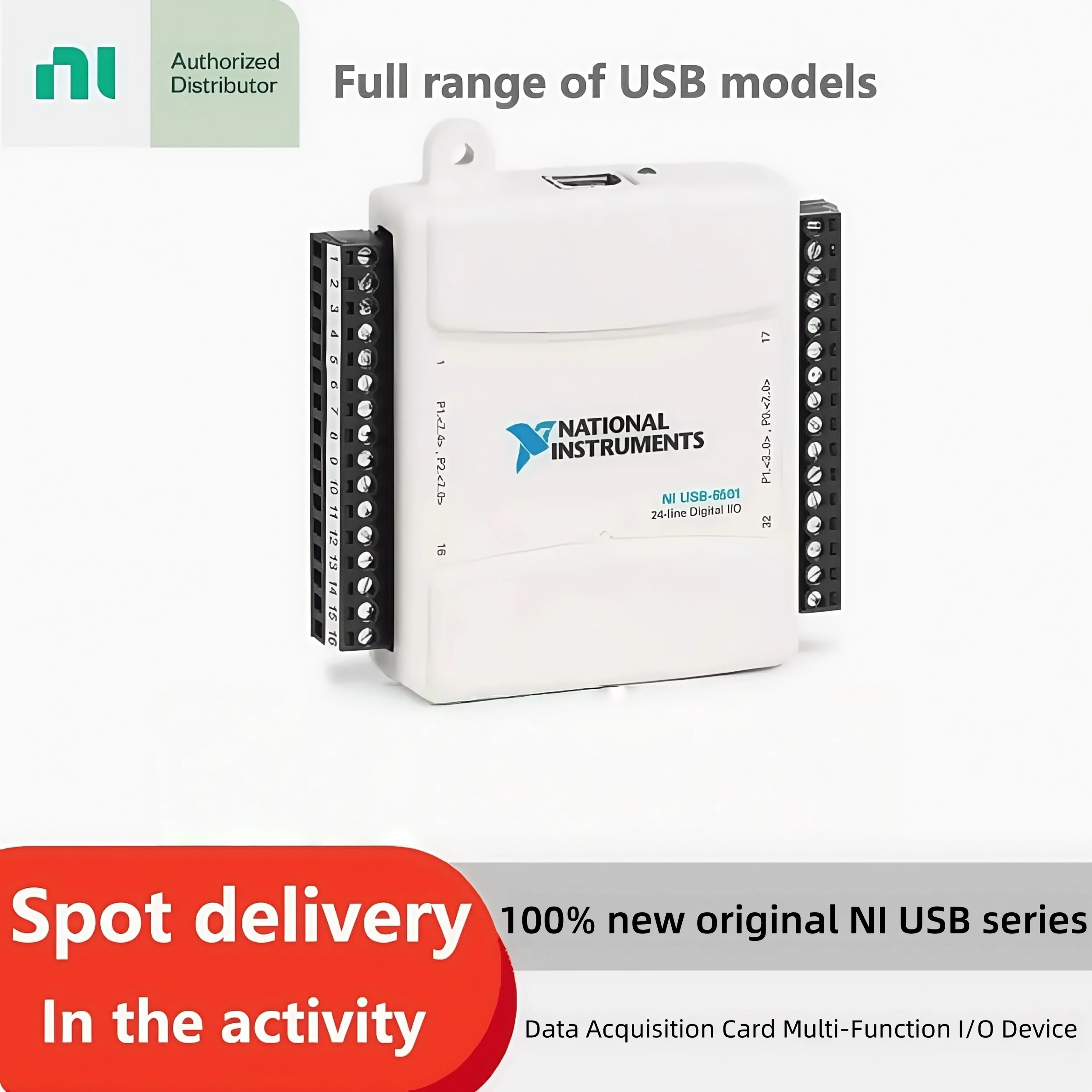 

100% new original NI USB-6501 6008 6009 6525 8451 6210 6211 6212 6216 6218 Data Acquisition Card Multi-Function I/O Device