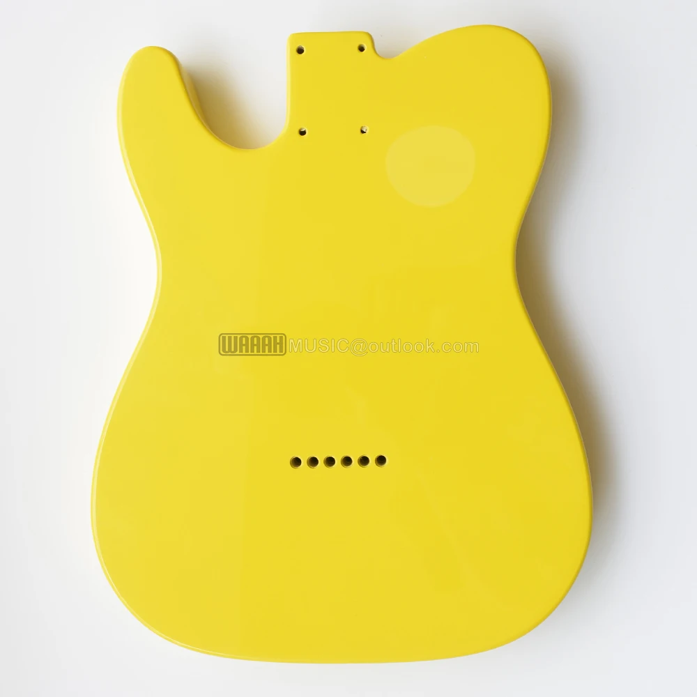 Alder Wood TL Guitar Body Light Yellow Color for Electric Guitar High Gloss Body Finished for TL Guitar Kits Building Parts