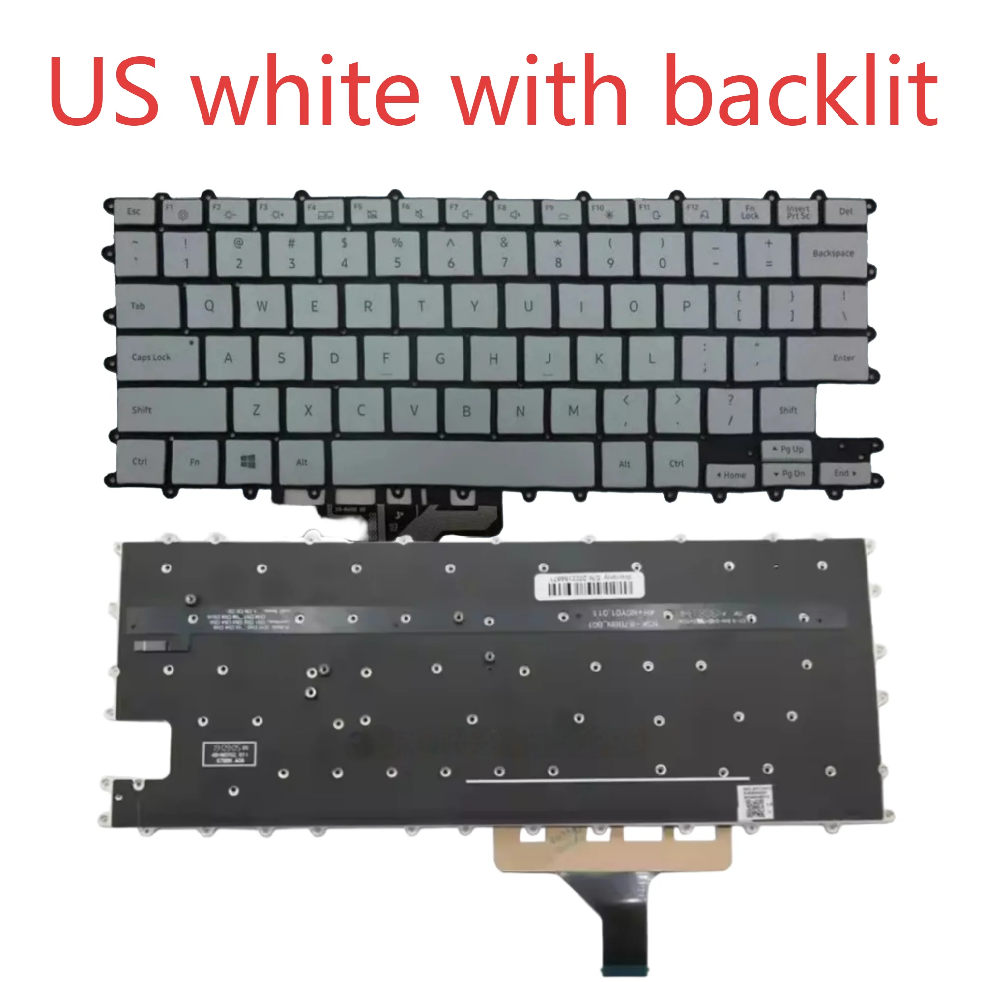 NP930XCJ US korean backlit keyboard For Samsung NP930XCJ 930XCJ white laptop keyboard KR US