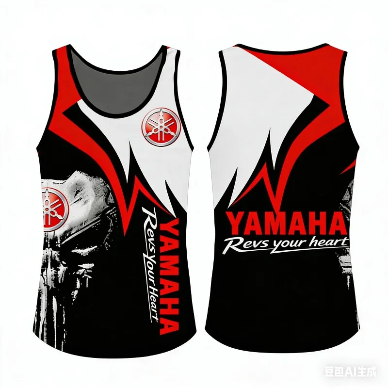 2026 Summer Trendy Personalized Yama Black and Red Color Printed Tank Top Men and Women Fashion Quick Drying Sports Tank Top