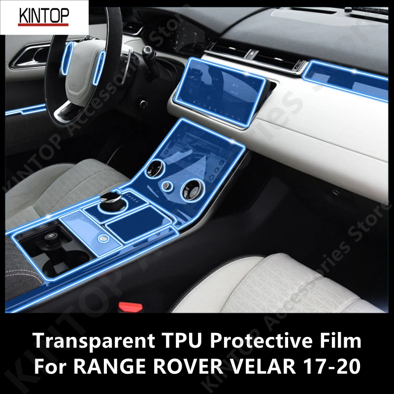 

For RANGE ROVER VELAR 17-20 Car Interior Center Console Transparent TPU Protective Film Anti-scratch Repair Film Accessory Refit