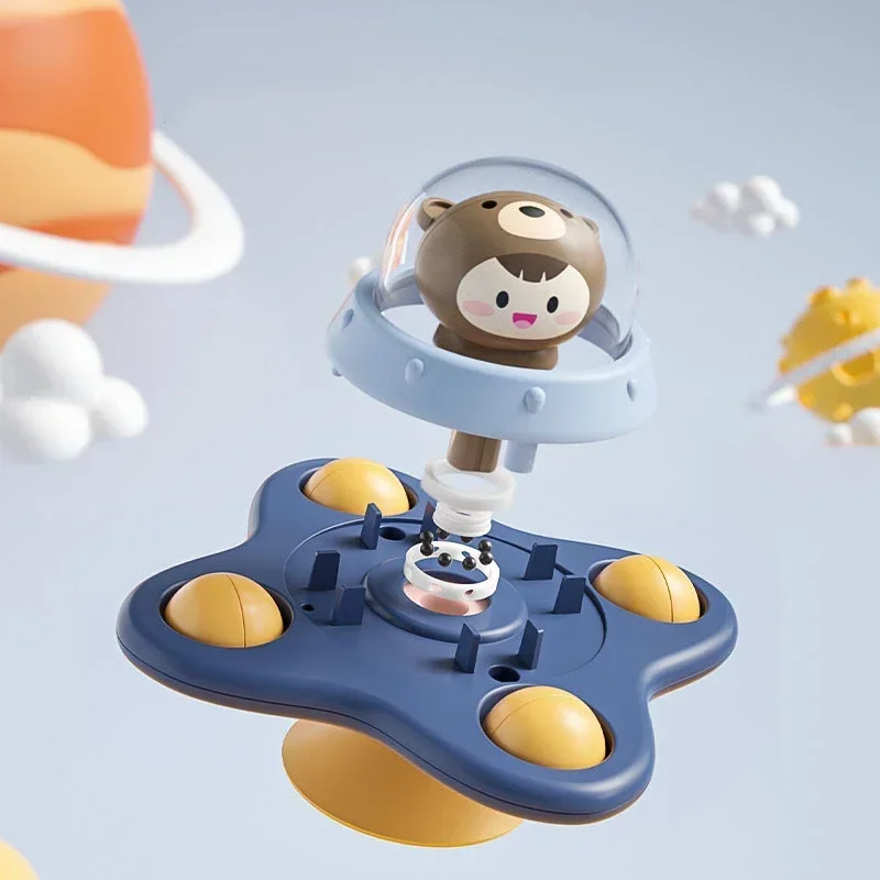 Baby Bath Dinning Chair Toys Spinning Top Cute Cartoon Animals Water Fun Spinners for Infants Toddlers Kids Boys Girls Toy