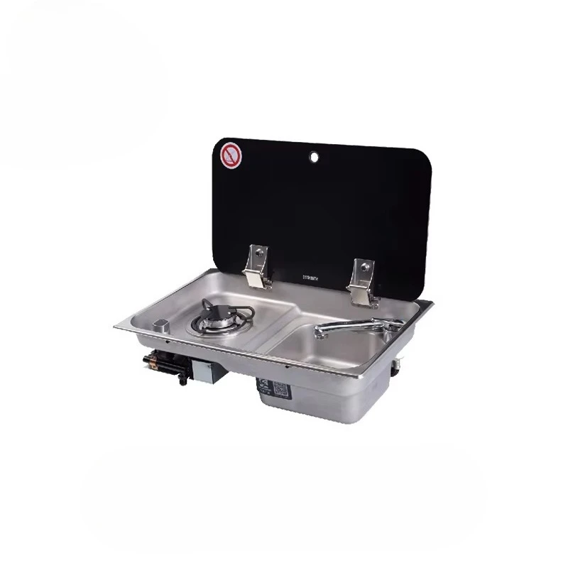 

High-quality stainless steel gas cooker sink combination for RV/camper/marine kitchen