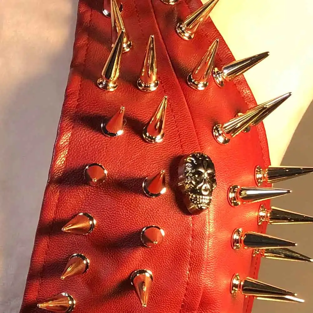 دبوس بو الجلود القوطية E-Girls Y2K الرسن بروتيل القمم ايمو ايكو Kawaii الشرير الصخرة Harajuku القوطي الجرونج ملابس للنادي رصع برشام #3