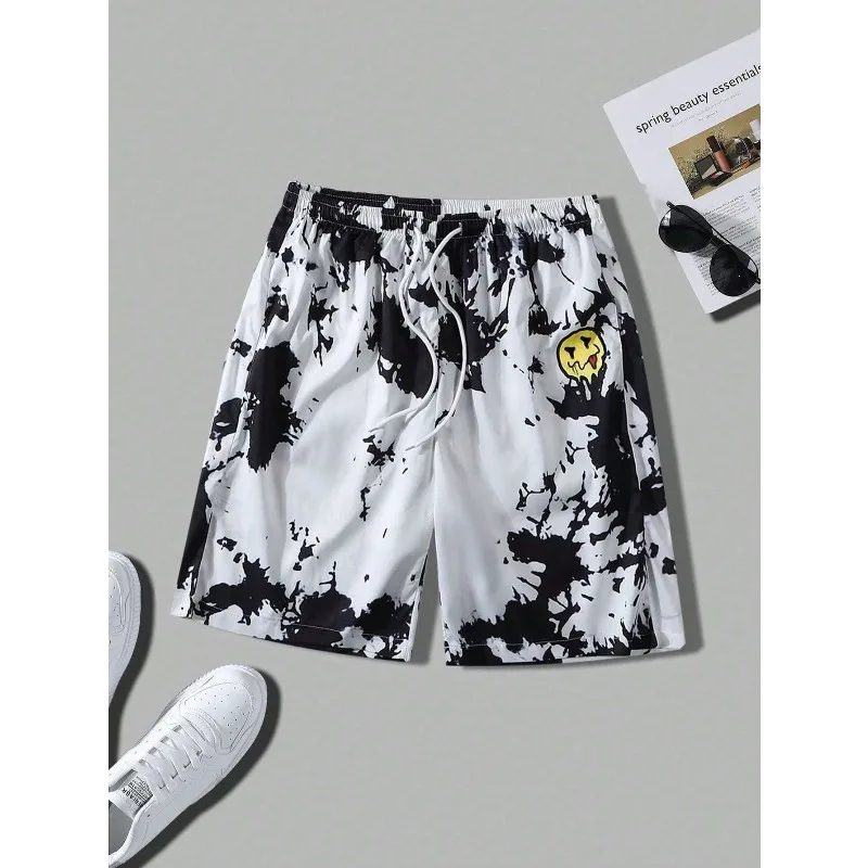 New 3D fashion printed mesh breathable adult and children's European and American casual beach pants