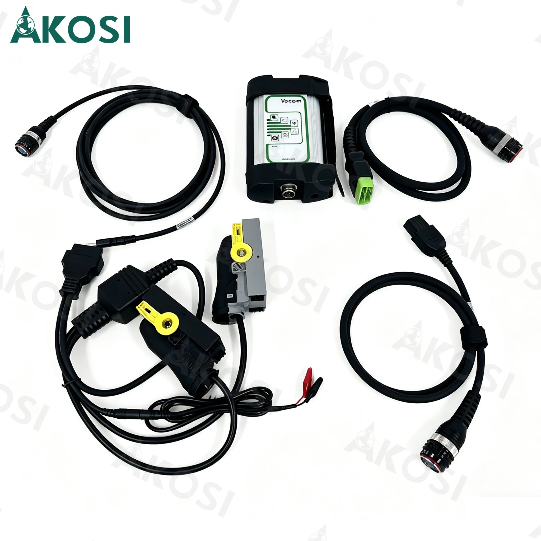 Cable de Prueba para ECU Vocom 88890300 para Camiones Pesados Volvo y Mack, Excavadoras, Arnés de Cableado de Diagnóstico y Programación ECM