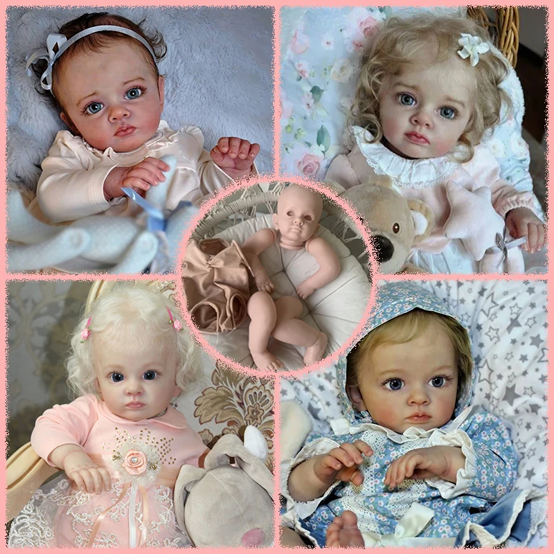 

23inch Tutti Reborn Doll Kit Cute Baby Rare Limited Edition Unfinished Unpainted Doll Parts Blank Doll Kit with COA