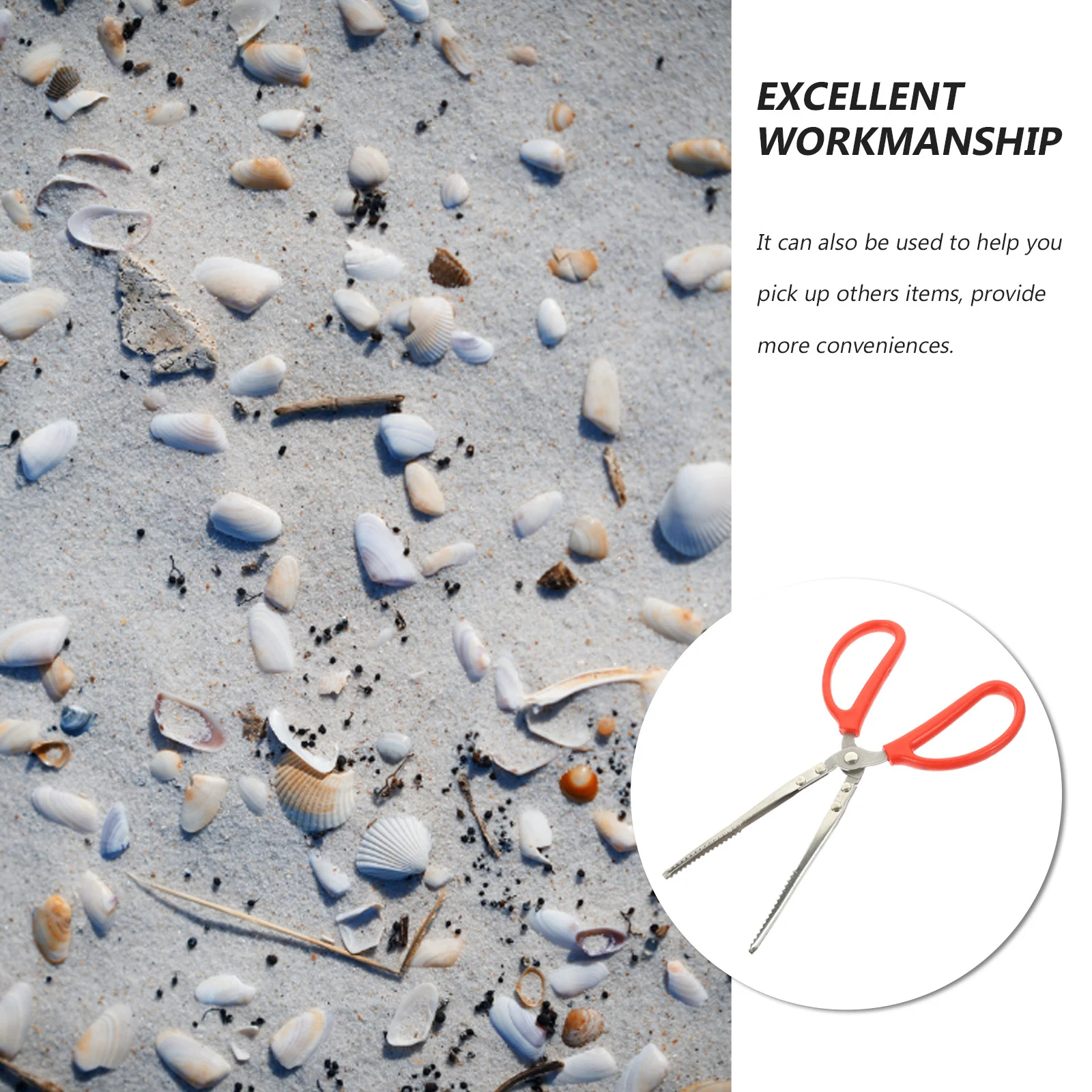 

Seafood Tong Stainless Steel Non-Slip Long Scissor Tongs For Crab Eel Lobster Cooking Kitchen Outdoor Tool Clamp