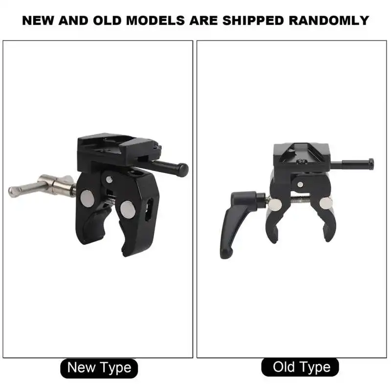 V Lock Mount Quick Release Adapter with Super Crab Clamp for Tripod Light Stand Rod DSLR Camera Photograhy Accessories