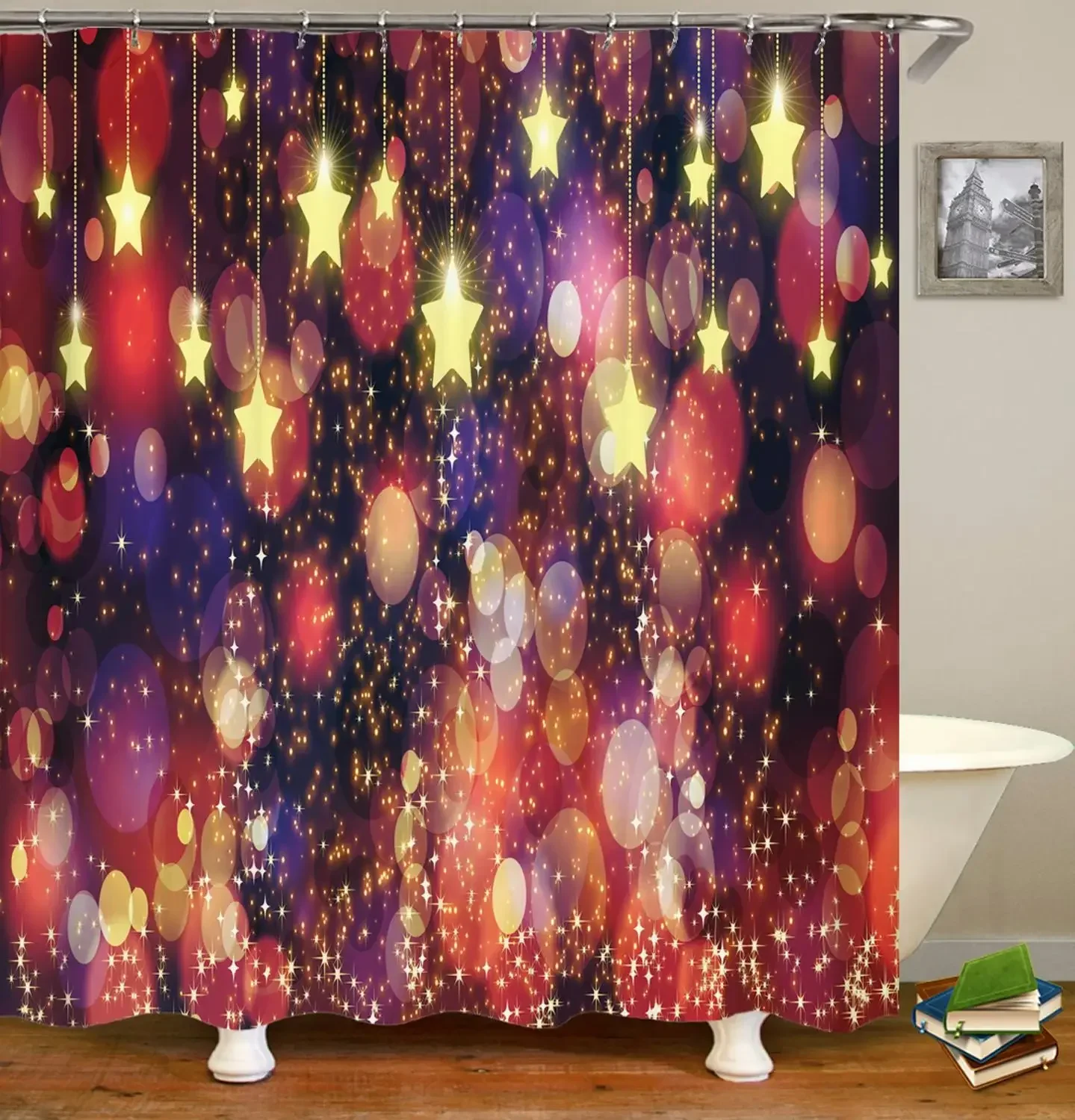 3d Flowers Plant leaves Shower Curtains Printing Bath Curtains Washable Fabric With Hooks Home Decorative Screen