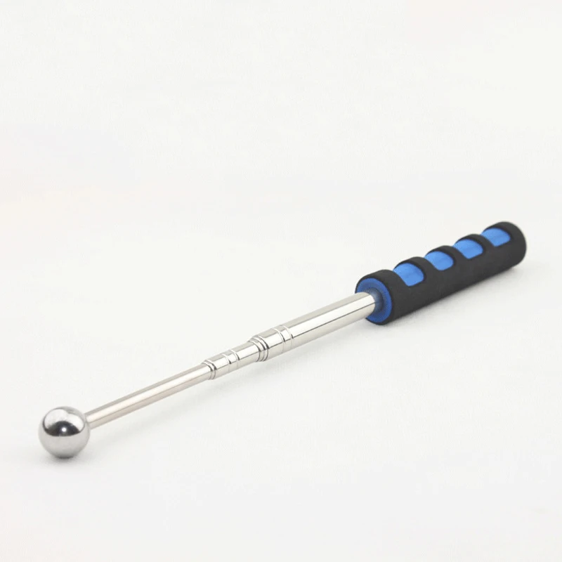 98cm/130cm Empty Drum Hammer EDC Tools Inspection Hammer Retractable Tile Bell Hammer Self defense Tool Personal Safety Tool