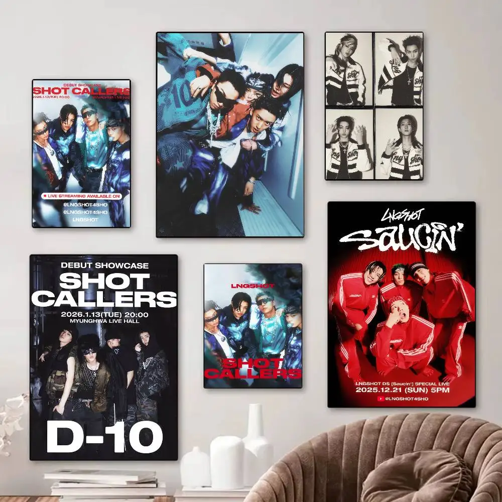 Korea L-l-lNGSHOT Coole Anime-Poster Selbstklebende Whitepaper-Aufkleber DIY Zimmer Bar Café Kawaii Raumdekoration