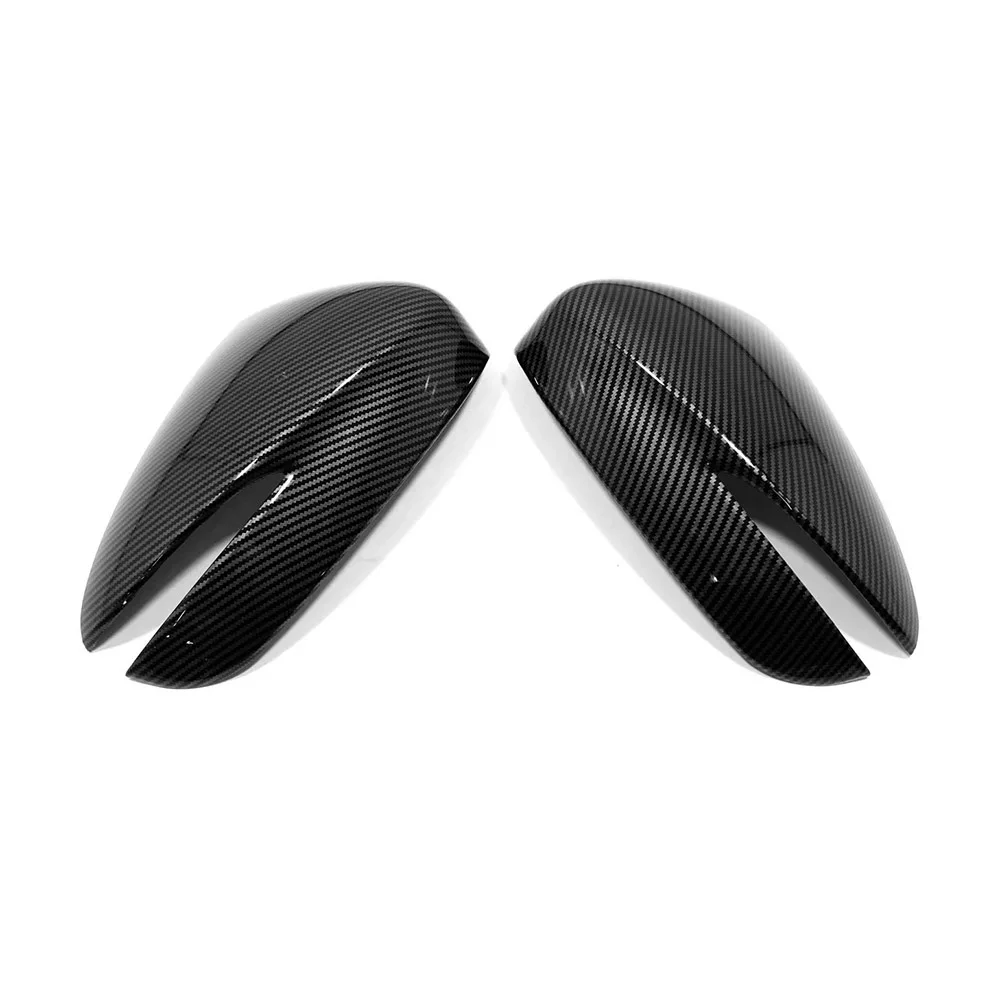 2pcs Side Door Mirror Carbon Fiber Look Rear View Rearview Caps Trim Car Covers Overlays Styling For Mazda CX-5 CX5 2015 2016